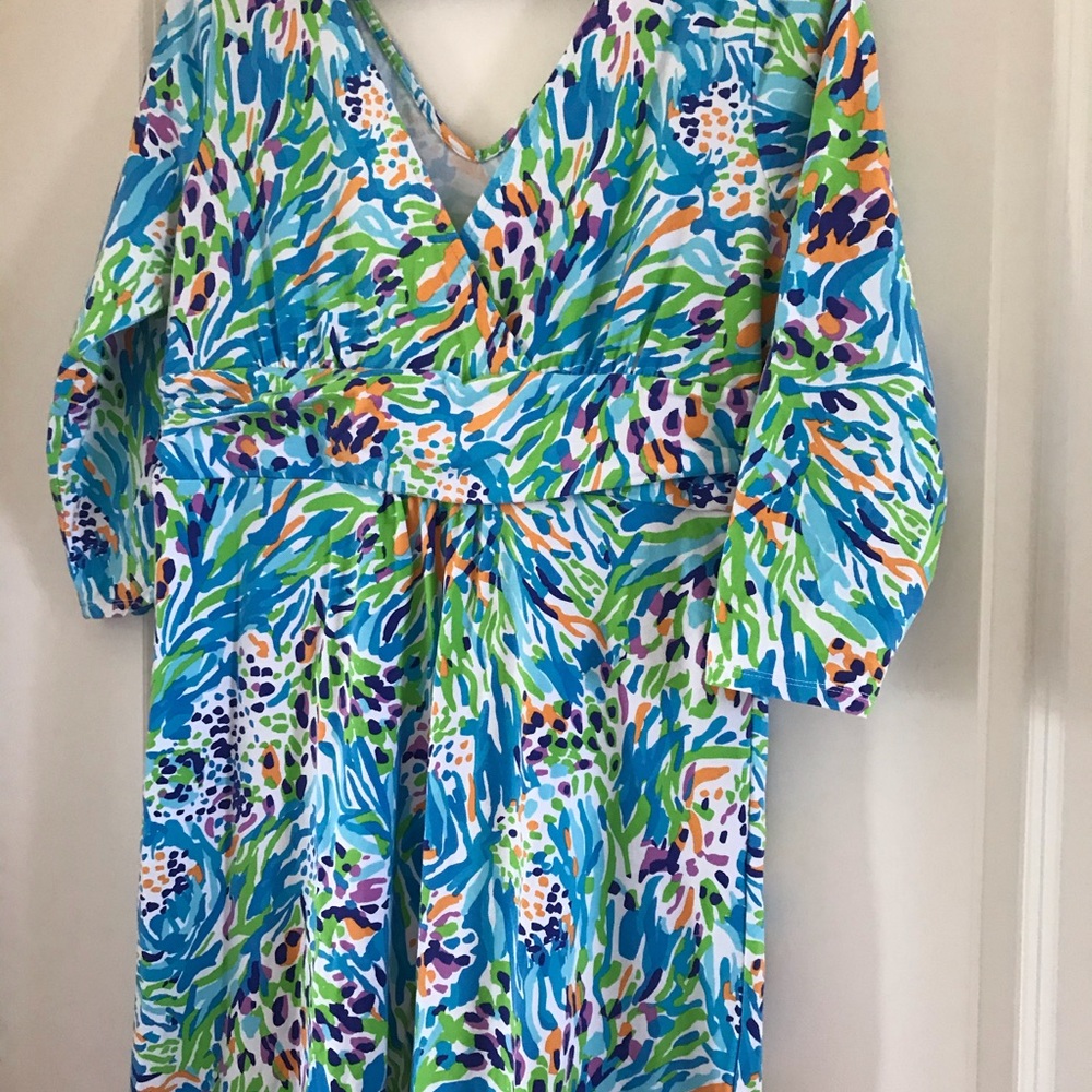 Lilly Pulitzer Gloria Maxi Dress in Sea Soirée XL